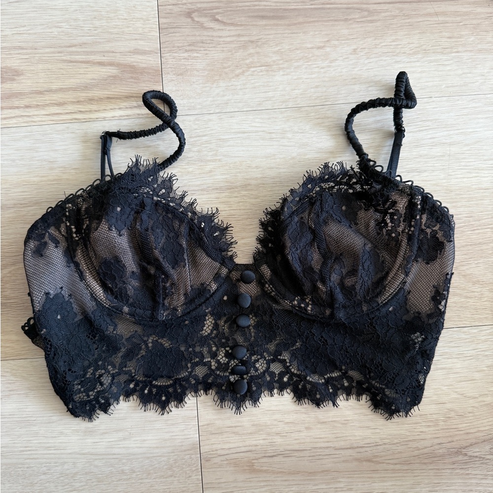 🪽For Love And Lemons Black Lace Bra